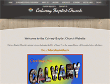 Tablet Screenshot of calvarybaptistsantafe.com